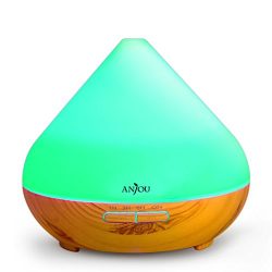 Essential Oil Diffuser 300ml Anjou Aromatherapy Diffusers, Ultrasonic Aroma Humidifier (Up to 8H ...