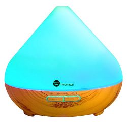 Essential Oil Diffuser, TaoTronics 300ml Aromatherapy Diffuser with Wood Grain, Zen Style, Cool  ...