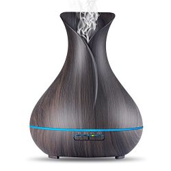 Aroma Essential Oil Diffuser,OliveTech 400ml Ultrasonic Cool Mist Humidifier with Color LED Ligh ...