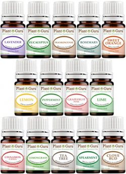 Essential Oils Set 14 – 5 ml Pure Therapeutic Grade Includes Frankincense, Lavender, Peppe ...