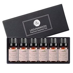 Aromatherapy Essential Oils Gift Set, Top 6 100% Pure Premium Therapeutic Grade Oils -Lavender,  ...