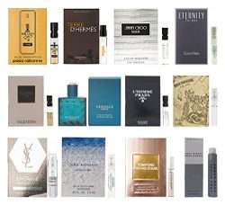 12 Men’s Cologne Samples Vials & Miniature Set Tom Ford, Yves Saint Laurent