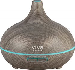Viva Naturals Ultrasonic Aromatherapy Essential Oil Diffuser, Large 300ml Tank – Vibrant C ...