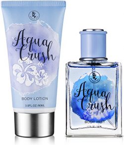 Beach Gal Aqua Crush Body Mist & Lotion Perfume Gift Set for Women 3 oz Lotion, 1.7 oz Spray