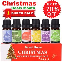 Aromatherapy Essential Oils Christmas Scents Set for Diffuser Majestic Pure Therapeutic Grade Ba ...