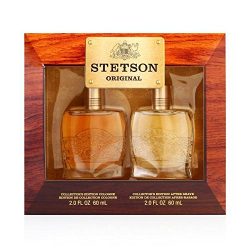 STETSON 2 PC. GIFT SET ( COLOGNE 2.0 oz + AFTERSHAVE 2.0 oz ) by Coty for Men