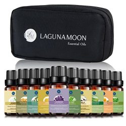 Essential Oils with Free Travel Bag,Premium Therapeutic Top 10 Aromatherapy Oils-Lavender Franki ...