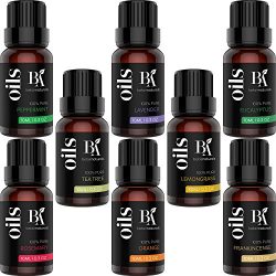 Bel Air Naturals Aromatherapy Top 8 Essential Oils Set – 100% Pure Therapeutic Grade ̵ ...