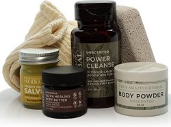 Natural Foot Care Set For Men Unscented Fragrance Paraben Free, Organic Cotton Socks, Pumice on  ...