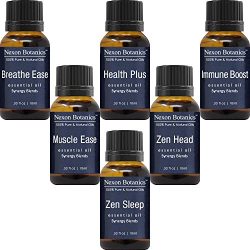 Nexon Botanics Aromatherapy Essential Oils Blends – Natural Oil Synergy Blend Includes Bre ...