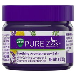 Vicks PURE Zzzs Soothing Aromatherapy Balm with Essential Oils 1.76 oz