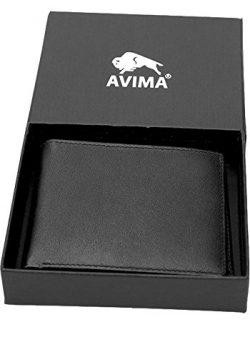 AVIMA Deluxe Advanced Technology RFID Blocking Wallet – Compact & Durable Security Wallet –  ...