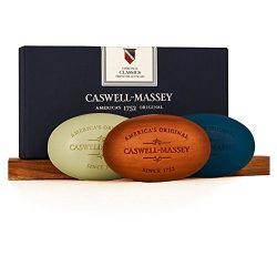 Caswell-Massey Triple Milled Luxury Bath Soap Men’s Classics Soap Set – 3 Assorted Fragrances –  ...