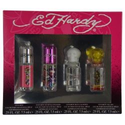 Ed Hardy Coffret Fragrance Set for Women, 4 Count
